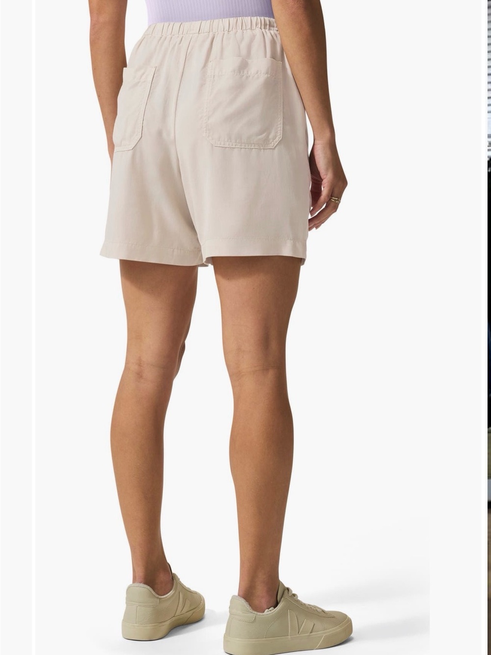 Splendid Light Beige Drawstring Bermudas - Picture 2 of 5
